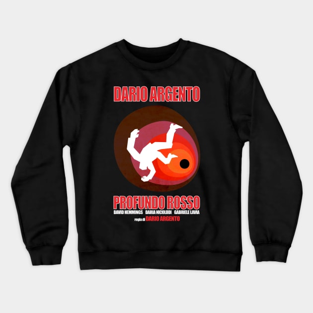 Dario Argento Deep Red Design Crewneck Sweatshirt by HellwoodOutfitters